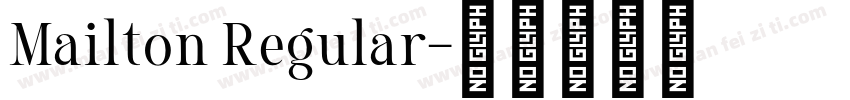 Mailton Regular字体转换